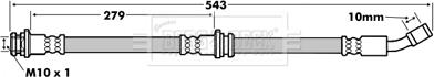 Borg & Beck BBH7162 - Əyləc şlanqı furqanavto.az