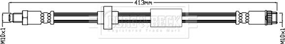 Borg & Beck BBH7134 - Əyləc şlanqı furqanavto.az