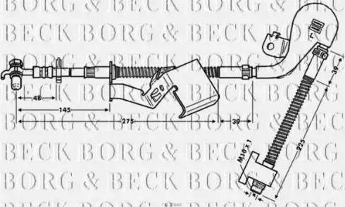 Borg & Beck BBH7840 - Əyləc şlanqı furqanavto.az