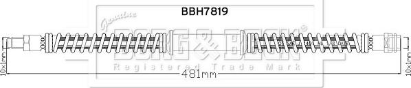 Borg & Beck BBH7819 - Əyləc şlanqı furqanavto.az