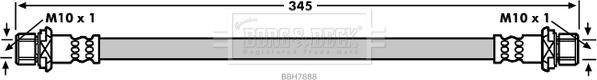 Borg & Beck BBH7888 - Əyləc şlanqı furqanavto.az