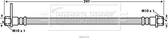 Borg & Beck BBH7829 - Əyləc şlanqı furqanavto.az