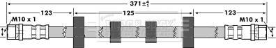 Borg & Beck BBH7302 - Əyləc şlanqı furqanavto.az