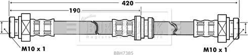 Borg & Beck BBH7385 - Əyləc şlanqı furqanavto.az