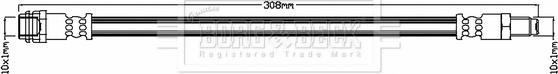 Borg & Beck BBH7324 - Əyləc şlanqı www.furqanavto.az