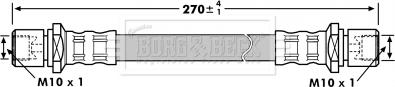 Borg & Beck BBH7204 - Əyləc şlanqı furqanavto.az