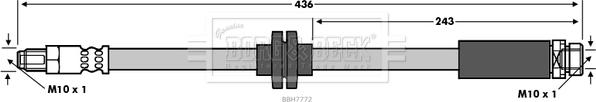 Borg & Beck BBH7772 - Əyləc şlanqı furqanavto.az