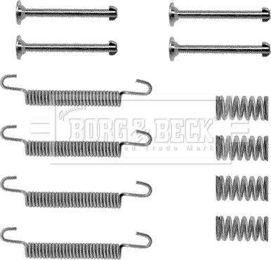 Borg & Beck BBK6074 - Aksesuar dəsti, dayanacaq əyləci başlıqları furqanavto.az