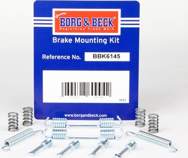 Borg & Beck BBK6145 - Aksesuar dəsti, dayanacaq əyləci başlıqları furqanavto.az