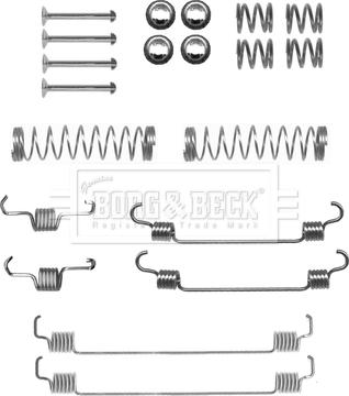 Borg & Beck BBK6166 - Aksesuar dəsti, əyləc başlıqları furqanavto.az