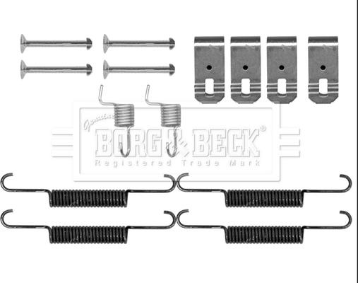Borg & Beck BBK6321 - Aksesuar dəsti, dayanacaq əyləci başlıqları furqanavto.az
