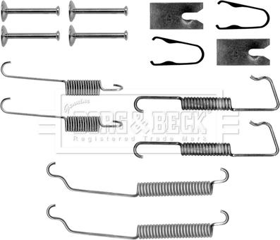 Borg & Beck BBK6256 - Aksesuar dəsti, əyləc başlıqları furqanavto.az