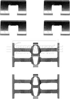Borg & Beck BBK1490 - Disk əyləc pedləri üçün aksesuar dəsti furqanavto.az