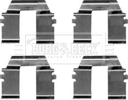 Borg & Beck BBK1404 - Disk əyləc pedləri üçün aksesuar dəsti furqanavto.az
