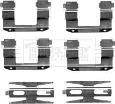 Borg & Beck BBK1434 - Disk əyləc pedləri üçün aksesuar dəsti furqanavto.az