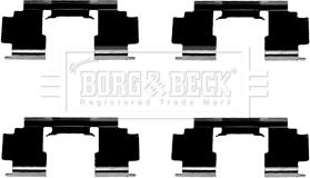 Borg & Beck BBK1436 - Disk əyləc pedləri üçün aksesuar dəsti furqanavto.az