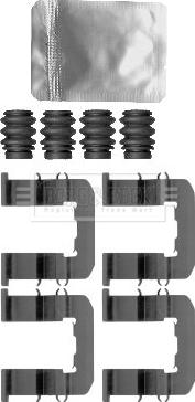 Borg & Beck BBK1597 - Disk əyləc pedləri üçün aksesuar dəsti furqanavto.az