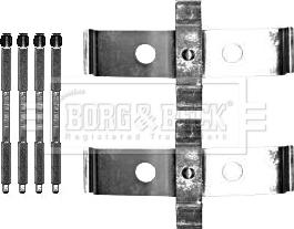 Borg & Beck BBK1580 - Disk əyləc pedləri üçün aksesuar dəsti furqanavto.az