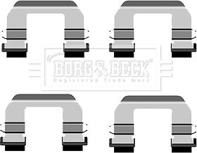 Borg & Beck BBK1536 - Disk əyləc pedləri üçün aksesuar dəsti furqanavto.az