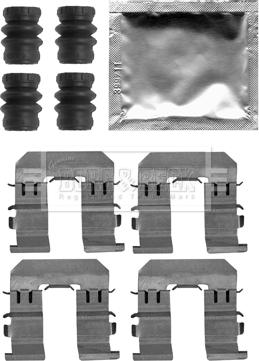 Borg & Beck BBK1526 - Disk əyləc pedləri üçün aksesuar dəsti furqanavto.az