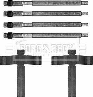 Borg & Beck BBK1654 - Disk əyləc pedləri üçün aksesuar dəsti furqanavto.az