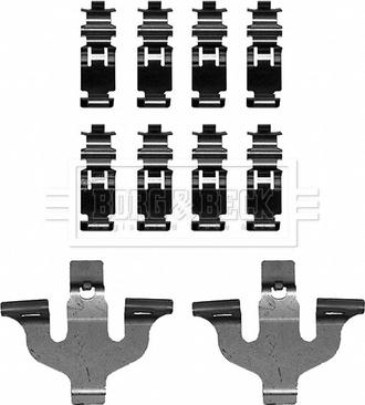 Borg & Beck BBK1633 - Disk əyləc pedləri üçün aksesuar dəsti furqanavto.az