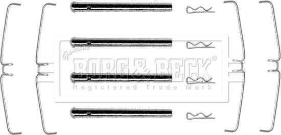 Borg & Beck BBK1068 - Disk əyləc pedləri üçün aksesuar dəsti furqanavto.az