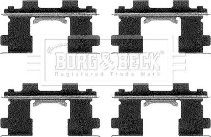 Borg & Beck BBK1114 - Disk əyləc pedləri üçün aksesuar dəsti furqanavto.az