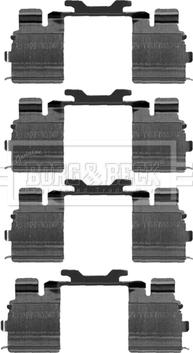 Borg & Beck BBK1302 - Disk əyləc pedləri üçün aksesuar dəsti furqanavto.az