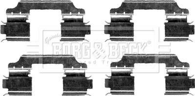 Borg & Beck BBK1240 - Disk əyləc pedləri üçün aksesuar dəsti furqanavto.az