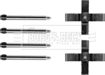 Borg & Beck BBK1200 - Disk əyləc pedləri üçün aksesuar dəsti furqanavto.az