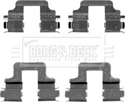 Borg & Beck BBK1224 - Disk əyləc pedləri üçün aksesuar dəsti furqanavto.az