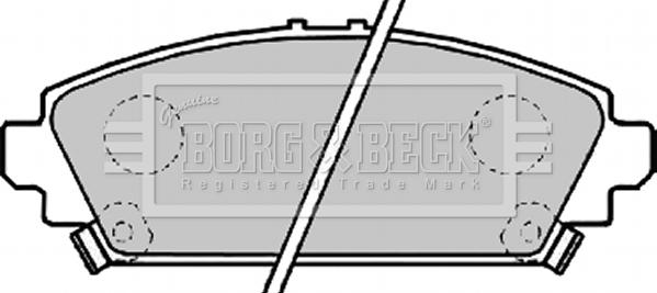 Borg & Beck BBP1995 - Əyləc altlığı dəsti, əyləc diski furqanavto.az