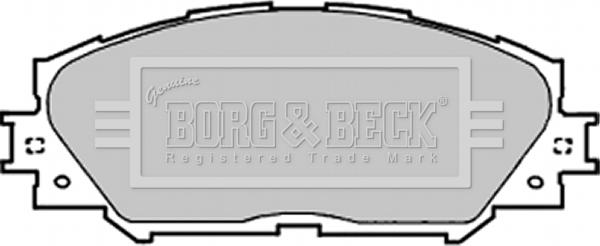 Borg & Beck BBP1991 - Əyləc altlığı dəsti, əyləc diski furqanavto.az