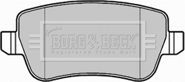 Borg & Beck BBP1992 - Əyləc altlığı dəsti, əyləc diski furqanavto.az