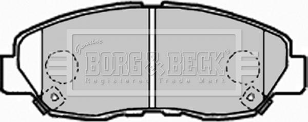Borg & Beck BBP1962 - Əyləc altlığı dəsti, əyləc diski furqanavto.az