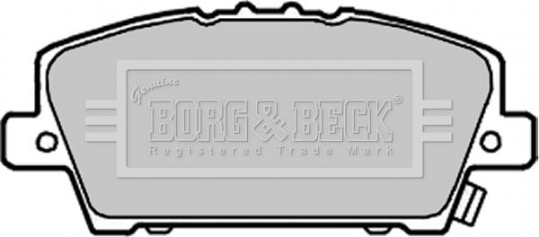 Borg & Beck BBP1986 - Əyləc altlığı dəsti, əyləc diski furqanavto.az
