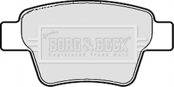 Borg & Beck BBP1983 - Əyləc altlığı dəsti, əyləc diski furqanavto.az