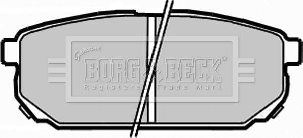 Borg & Beck BBP1925 - Əyləc altlığı dəsti, əyləc diski furqanavto.az