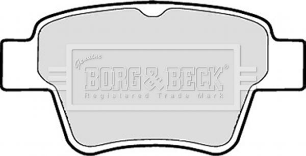 Borg & Beck BBP1920 - Əyləc altlığı dəsti, əyləc diski furqanavto.az
