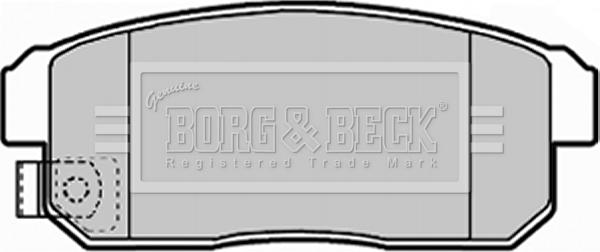 Borg & Beck BBP1921 - Əyləc altlığı dəsti, əyləc diski furqanavto.az