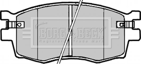 Borg & Beck BBP1923 - Əyləc altlığı dəsti, əyləc diski furqanavto.az