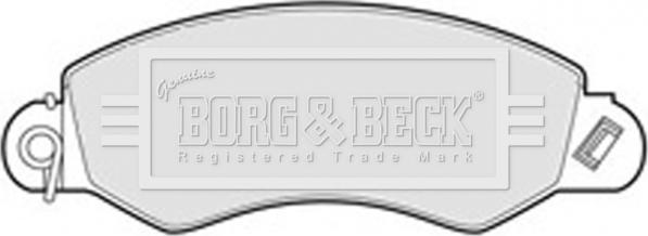 Borg & Beck BBP1976 - Əyləc altlığı dəsti, əyləc diski furqanavto.az