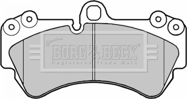 Borg & Beck BBP1973 - Əyləc altlığı dəsti, əyləc diski furqanavto.az