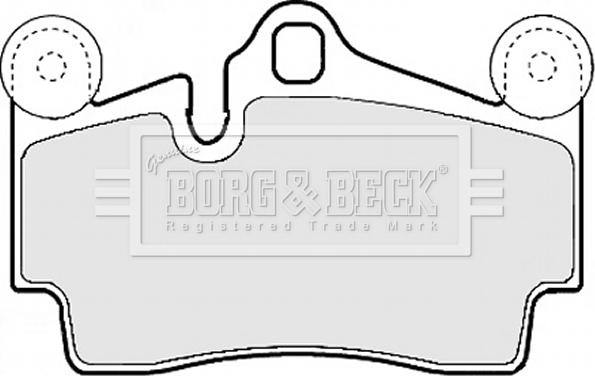 Borg & Beck BBP1972 - Əyləc altlığı dəsti, əyləc diski furqanavto.az