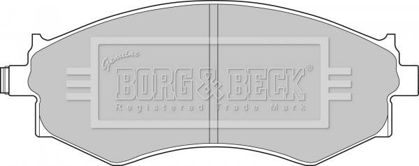 Borg & Beck BBP1494 - Əyləc altlığı dəsti, əyləc diski furqanavto.az
