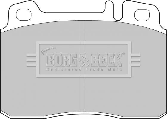 Borg & Beck BBP1492 - Əyləc altlığı dəsti, əyləc diski furqanavto.az