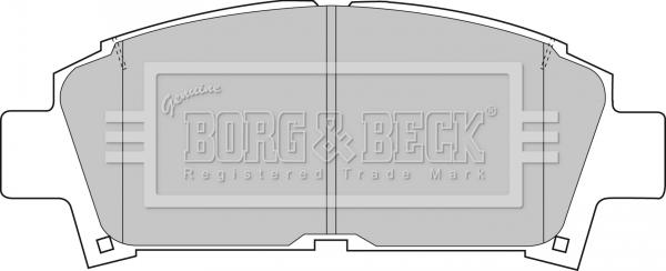 Borg & Beck BBP1440 - Əyləc altlığı dəsti, əyləc diski furqanavto.az