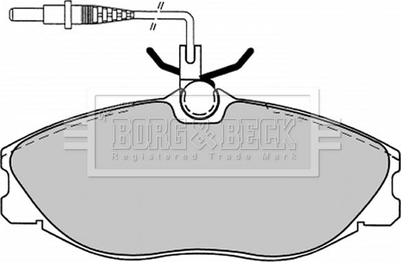 Borg & Beck BBP1443 - Əyləc altlığı dəsti, əyləc diski furqanavto.az