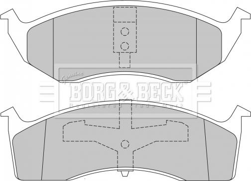 Borg & Beck BBP1465 - Əyləc altlığı dəsti, əyləc diski furqanavto.az